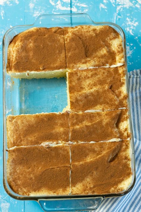 Politiko Thessalonikis: Greek Semolina Cake with Custard - Dimitras Dishes Milktart Recipe, Yogurt Cake Recipe, Greek Cake, Greek Yogurt Cake, Malva Pudding, Milk Tart, Cakes To Make, Semolina Cake, Greek Sweets