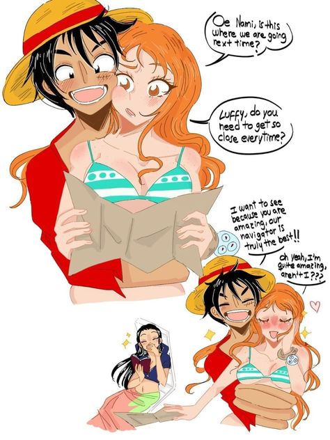 Luffy X Nami Family, Luffy And Nami Fanart, One Piece Luffy X Nami, Nami X Luffy, One Piece Deviantart, Clash Royale Wallpaper, Zombie Mom, Anime Crafts Diy, Couple Poses Drawing