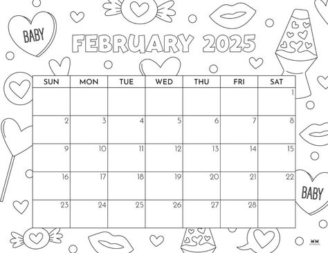 Find a calendar perfect for the month of love by choosing from 107 different February 2025 monthly calendars. Print from home. 100% FREE! February 2025 Calendar, May 2025 Calendar, 2025 Calendar Printable Free Monthly, Calendar Drawing, Chalkboard Calendar, February Calendar, Mom Clothes, January Calendar, Month Of Love