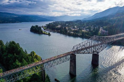 Cascade Locks Oregon, 10k Run, Running 10k, Park Trails, Columbia River, Half Marathon, The Bridge, State Park, State Parks