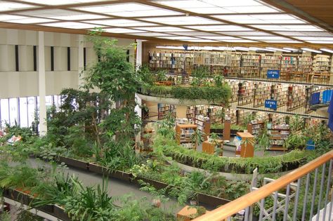 Downtown Reno (Nev.) Library. Library Partition, Eco Library, Famous Libraries, Modern Libraries, Botanical Library, Green Library, Library Space, Design Sustainability, Reptile House