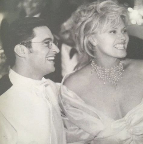 Deborra-lee Furness and Hugh Jackman, 11 Apr 1996 Wedding Dresses Celebrities, Hugh Jackman Funny, Hugh Jackman Wife, Marriage Age, Huge Jackman, 20 Years Of Marriage, Celebrity Wedding Photos, Hugh Jackman Logan, Celebrity Brides