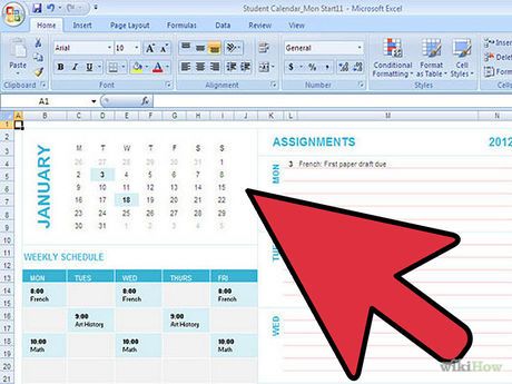 Excel Calendar Ideas, Excel Design Ideas, Excel Basics, Vlookup Excel, Student Calendar, Free Video Editing Software, Excel For Beginners, Office Tips, Interactive Calendar