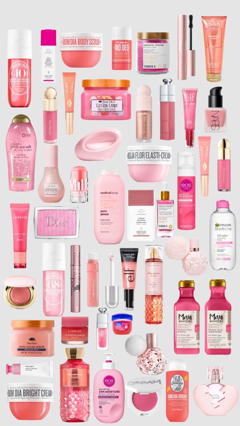 Pink Must Haves, Pink Essentials, Girl Must Haves, Birthday Wish List, Hacks Beauty, Magazine Ad, Buy List, Fenty Beauty, Charlotte Tilbury