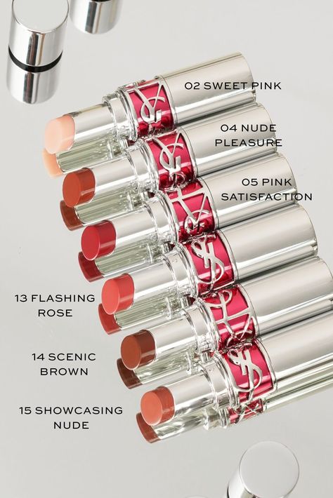 Ysl Candy Glaze Lip Gloss Stick, Ysl Candy Glaze, Lip Gloss Stick, Ysl Lip, Ysl Lipstick, Ysl Makeup, Dior Cosmetics, Lip Gloss Shades, Lip Serum