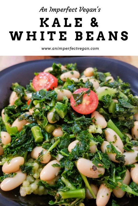 Ground Beef Burger Recipe, White Bean Recipes, Chopped Kale, Savory Sides, Slow Cooker Breakfast, Eating Fresh, Kale And Spinach, Kale Recipes, Quick Dinners