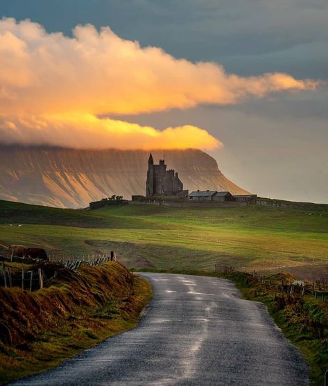 Planet Earth 🌎 on Instagram: “. Photo by @gkossieris A long distance view of Mullaghmore Castle in Sligo, Ireland. #Nature #Place #Sligo #Planet #Travel #Ireland…” Sligo Ireland, County Sligo, Best Of Ireland, Irish Landscape, Ireland Landscape, Chateau France, Design Philosophy, A Castle, Ireland Travel