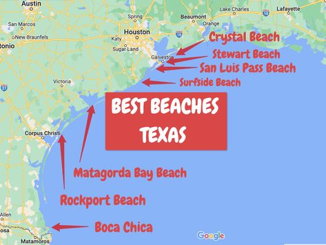 7 Best Beaches in Texas to Visit in April 2022 Beaches In Texas, Surfside Beach Texas, Best Beaches In Texas, Padre Island Texas, Texas Travel Guide, Fun Trips, Beach Road Trip, Galveston Beach, Texas Beaches