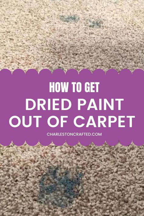 Want to know how to get dried paint off of carpet? Here is the technique that worked best for us! Remove Dried Paint From Carpet, How To Get Dried Paint Out Of Carpet, How To Get Dried Slime Out Of Carpet, How To Get Paint Out Of Carpet, Remove Paint From Carpet, Paint Out Of Carpet, Patching Drywall, Fix Leaky Faucet, I Can Do It Myself