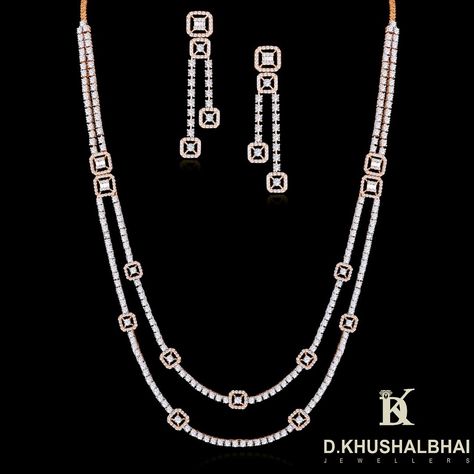 Long Diamond Necklace Set, Diamond Long Chains Women, Light Diamond Necklace Set, Long Diamond Necklace, Crystal Wedding Necklace, Deep Photos, Diamond Chains, Diamond Chain Necklace, String Necklace