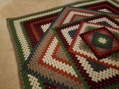 Crocheted Kaleidoscope Granny Square Tutorial - YouTube Crochet Granny Square Tutorial, Granny Square Tutorial, Apache Tears, Rug Tutorial, Crocheted Blanket, Beginner Crochet Tutorial, Crochet For Beginners Blanket, Crochet Granny Square Blanket, Crochet Granny Square