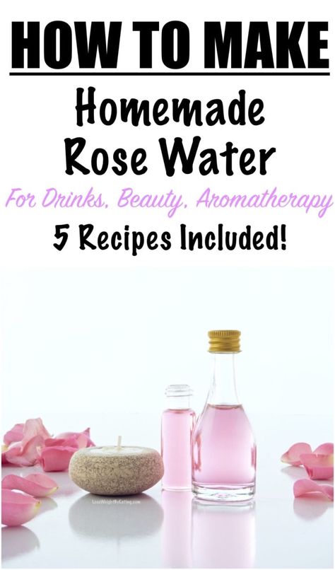 How to Make Rose Water at Home {Only 2 Ingredients} Rose Water Diy Recipes, Diy Rose Water Toner, Rose Water Recipe, Uses For Rose Water, Rosewater Recipe, Rose Water Hair, Making Rose Water, Homemade Rose Water, Rose Water Diy