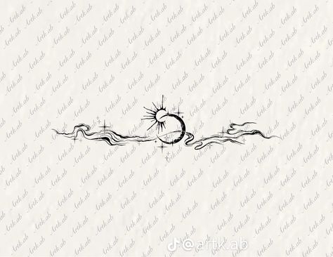 Tramp Stamp Sun And Moon, A Bad Day Is Still A Luxury Tattoo, Tattoo On Pelvic Bone, Sun Moon Tramp Stamp, Across The Back Tattoo Women, Sun Moon Chest Tattoo, Soft Goth Tattoo, Spine Tats For Women Unique, Pelvic Bone Tattoo Women