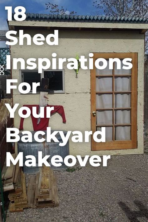 Looking for additional storage or a backyard retreat to relax & unwind in? These 18 DIY shed building plans will encourage you to build the shed of your dreams! Outdoor Sheds Ideas Buildings, Backyard Sandbox, Rooms Inspiration, Decorate House, Easy Backyard Diy, Decor Makeover, Shed Building, Backyard Playhouse, Cheap Sheds