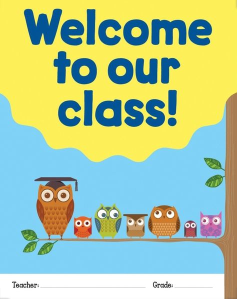 Welcome Chart, Welcome To Our Class, School Supply Store, Teacher Supplies, At The Door, Teacher Name, Going Back To School, Educational Games, Early Learning