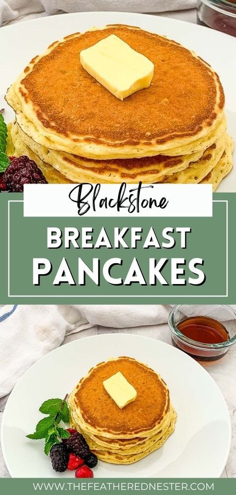 Pancakes Without Milk, Griddle Pancakes, Blackstone Breakfast, Best Griddle, Buttermilk Pancakes Recipe, Breakfast Diner, Stack Of Pancakes, How To Cook Pancakes, Pancakes For Breakfast