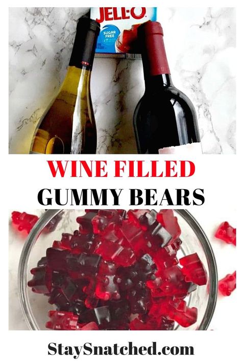 Sugar Free Wine, Alcohol Gummy Bears, Birthday Party Ideas For Adults, Alcohol Candy, Candy Gummies, Shots Alcohol Recipes, Homemade Gummies, Party Ideas For Adults, Filled Candy