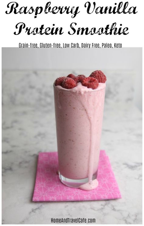 Vanilla Protein Smoothie Recipes, Vanilla Protein Smoothie, Banana Apple Smoothie, Smoothie Flavors, Desayuno Keto, Keto Smoothie Recipes, Protein Smoothies, Protein Dinner, Protein Smoothie Recipes