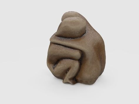 A wood sculpture of a couple hugging. Multiple scan with the MakerBot Digitizer scanner. Hugging Sculpture, Hug Sculpture, People Hugging, Clay People, Study Art, Art Major, Hugging Couple, Sculpture Clay, Clay Sculpture