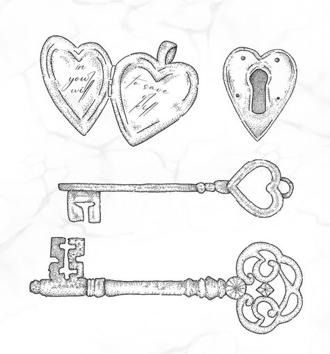 Locket Drawing Simple, Heart Locket Tattoo Stencil, Small London Tattoo, Key And Locket Tattoo, Open Locket Tattoo, Heart Locket Tattoo Design, Heart Key Tattoo Designs, Heart Locket Drawing, Locket Tattoo Design