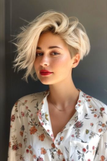 Messy Undercut Bob for Thick Hair Messy Bob Haircuts, Long Bob With Curtain Bangs, Feathered Haircut, Bob With Curtain Bangs, Undercut Bob Haircut, Messy Bob Haircut, Feathered Hair Cut, Long Natural Curly Hair, Bob Haircut Ideas