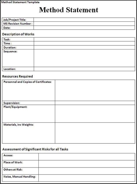 Method Statement Template Work Templates, Google Classroom Elementary, Statement Of Work, Manual Handling, Project Proposal Template, Word Templates, Free Word, Statement Template, Itinerary Template