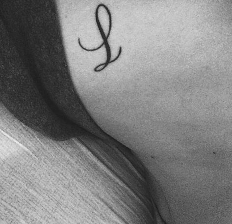 Cursive L Tattoo, L Tattoo Letter, Cursive L, Tattoo Letters, Small Tattoos For Women, Cursive Tattoos, L Tattoo, Aries Tattoo, Med Tech