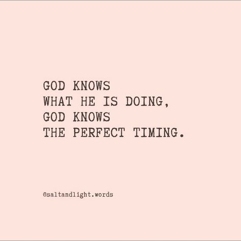 God knows what he is doing! ✨ It may be hard to always know what’s going to happen next or how things are going to go in our life, but God does. He knows all and his plans are better than what we can imagine. I know it’s difficult we just need to trust and have faith that God will guide and give us everything we need!💕 God Knows What He Is Doing, Let God Guide You Quotes, God Show Me How Good It Can Get, God Knew My Heart Needed You, Give It All To God, God Knows Everything, Godly Women Quotes, But God, Let God