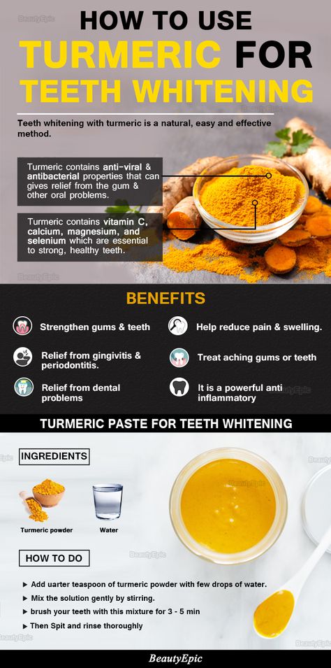 Turmeric For Teeth Whitening, Turmeric For Teeth, Turmeric Teeth Whitening, Reverse Cavities, Sensitive Teeth Remedy, Healthy Remedies, Teeth Whitening Remedies, Charcoal Teeth Whitening, Best Teeth Whitening