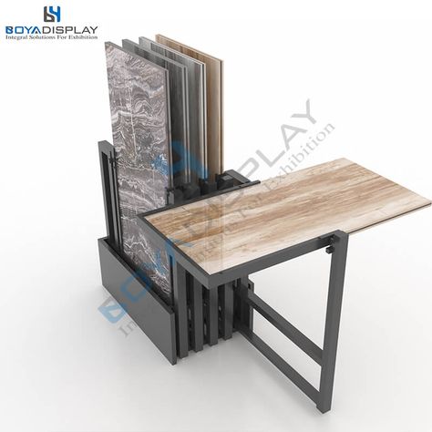 ceramic tile display stand (6) Ceramic Panel, Tile Display, Showroom Inspiration, Stone Ceramic, Tile Showroom, Large Tile, Showroom Design, Parquet Flooring, Display Rack