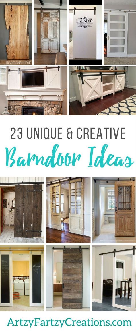 Barn Door Office, Office Kitchens, Barn Door Ideas, Barn Door Pantry, Door Office, Barn Door Closet, Laundry Room Doors, Country Barns, Farmhouse Doors