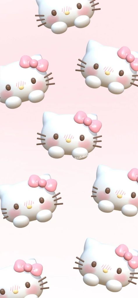 Sanrio Phone Wallpaper, Pink Hello Kitty Wallpapers, Wallpaper Iphone Hello Kitty, Hello Kitty Wallpaper Iphone, Wallpapers Winter, Hello Kitty Wallpapers, Halloween Home Decor Ideas, 헬로키티 배경화면, Pink Wallpaper Hello Kitty