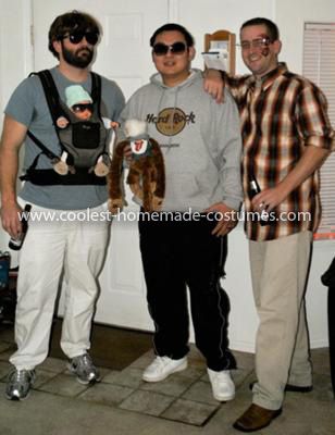 Coolest Hangover Group Costumes 9: I dressed up as Alan from the Hangover.  My friend was Mr. Chow and my brother was Stu.     My costume had white pants, a baby carrier, baby doll, a wig, Mr Chow Hangover Costume, The Hangover Halloween Costume Group, Stu From Hangover Costume, Stu The Hangover, The Hangover Costume Group, Hangover Movie Costumes, Alan From Hangover Costume, Costume For Friends, Alan Hangover