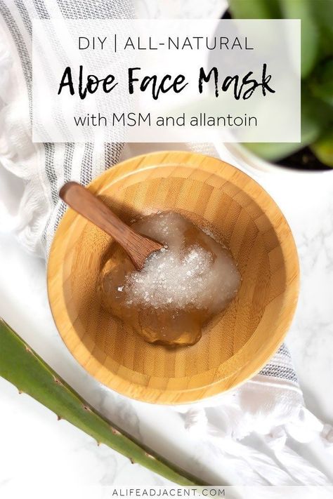 DIY Aloe Vera Face Mask. Learn how to make a natural, soothing aloe vera face mask with fresh aloe gel, MSM and allantoin. It’s the perfect addition to your after sun skin care routine. Not only does this recipe deeply moisturize, but it also helps soothe sunburn, irritation and redness. This homemade face mask can also help calm the inflammation caused by acne breakouts, helping you get glowing skin for summer. #alifeadjacent Diy Aloe Vera Face Mask, Aloe Face Mask, Sun Skin Care, Aloe Vera Face, Homemade Face Mask, Soothe Sunburn, Aloe Vera Face Mask, Get Glowing Skin, Glowing Skin Mask