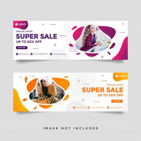 Cover Banner Design, Fashion Sale Banner, Logos Retro, Banner Design Layout, Banner Design Inspiration, Facebook Cover Design, Facebook Cover Template, Banner Ads Design, Street Marketing