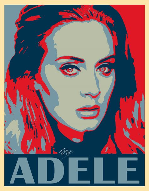 Pop Art Digital Art Adele Pop Art Poster Design, Adele Albums, Egyptian Poster, Images Pop Art, Adele Songs, Hope Poster, Music Poster Design, Art Album, Pop Art Posters