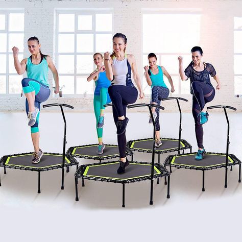 Adult Fitness Hexagonal Trampoline With Adjustable Handle 48" Spring free rebounder https://m.alibaba.com/product/62270023576/Adult-Fitness-Hexagonal-Trampoline-With-Adjustable.html?__sceneInfo={"cacheTime":"1800000","type":"appDetailShare"} Jumping Fitness Trampoline, Jumping Fitness, Trampoline Sport, Fitness Trampoline, Rebounder Workouts, Indoor Gym, Kids Trampoline, Trampoline Workout, Mini Trampoline