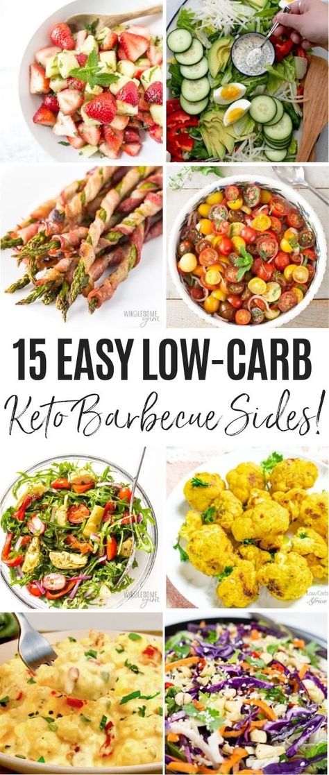 15 Delicious Low-Carb & Keto Sides For Tailgates and Barbecues #ketosides #lowcarbsidedish #sidedish #bbq Bbq Chicken Side Dishes, Bbq Chicken Sides, Picnic Side Dishes, Chicken Recipes For Two, Barbecue Sides, Sandwhich Recipes, Keto Sides, Bbq Salads, Tailgate Parties