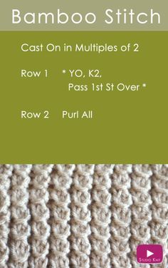 Nice Patterns, Purl Knit, Studio Knit, Knitting Stitches Tutorial, Knit Purl, Knitting Tutorials, Knitting Tips, Knitting Instructions, How To Knit