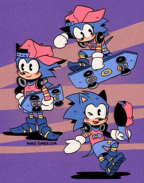 This just made me think “SONEEK SKATBORD” Z Toon, Sonic Mania, Classic Sonic, Sonic Heroes, Sonic Funny, Sonic Franchise, Blue Hedgehog, Sonic 3, Sonic Adventure