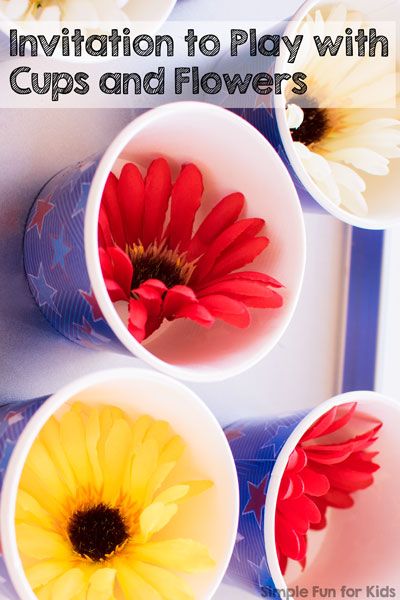 My toddler loved this fun little sensory invitation to play with cups and flowers. I always enjoy the simplicity and how he adds his own ideas to the activity :) Toddler Planting Activities, Flower Science For Toddlers, Tea Party Sensory Play, Plants And Gardens Toddler Activities, Growing Gardens Toddler Activities, Eyfs Planning, Easy Indoor Activities, Diy Preschool, Quiet Time Activities