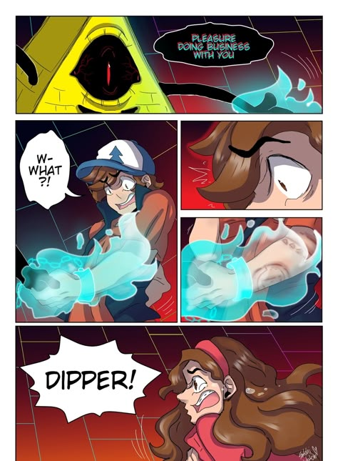 Gravity Falls - The demon's apprentice :: Prologue - PART1 | Tapas Billdip Comic, Dipper And Bill, Gravity Falls Crossover, Reverse Gravity Falls, Bill X Dipper, Anime Gravity Falls, Gravity Falls Dipper, Android Art, Gravity Falls Funny