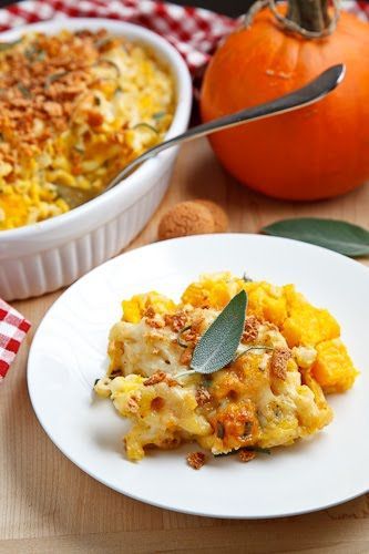 Pumpkin Mac n Cheese with Amaretti Crust Pumpkin Mac N Cheese, Butternut Squash Macaroni, Butternut Squash Casserole, Butternut Squash Mac And Cheese, Pumpkin Mac And Cheese, Creamy Butternut Squash, Noodle Casserole Recipes, Stuffing Casserole, Fall Comfort Food