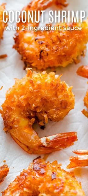 How to make Coconut Shrimp that are crisp outside and juicy inside. The 2-ingredient sauce is so good!! #howtomakecoconutshrimp #recipe #appetizers #coconutshrimp #shrimprecipes #coconutshrimprecipe #coconutshrimpsauce #coconutshrimpdippingsauce #shrimp #appetizer #natashaskitchen Coconut Shrimp Dipping Sauce, Coconut Shrimp Sauce, Coconut Shrimp Recipe, Shrimp Appetizer, Recipe Appetizers, Coconut Shrimp Recipes, Seafood Meals, Shrimp Recipes For Dinner, Shrimp Recipes Easy