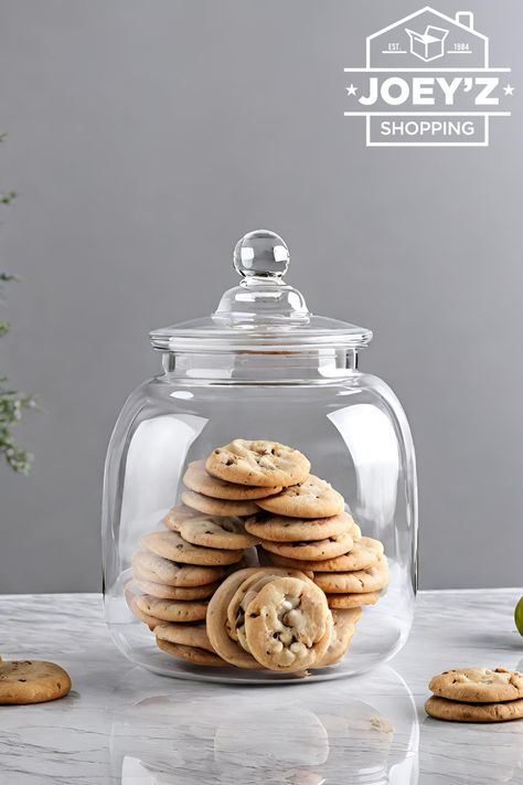 This jar does it all! Snacks, pet treats, or craft supplies – it's your versatile storage sidekick. Wide mouth for easy access. Clear base, no secrets. Sturdy, break-resistant glass with a rust-proof lid. Holds up to 57 oz of magic. 🍬🐾🖌️ #JarOfAllTrades #VersatileStorage #NoSecretsJar Plastic Candy Jars, Laundry Pods, Glass Candy Jars, Glass Storage Containers, Jars With Lids, Kitchen Goods, Decorative Set, Glass Jars With Lids, Candy Jar