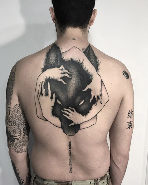 Tatoo Dog, P Tattoo, Wolf Tattoo Design, Tattoo Artwork, Tattoo Designs For Men, Tattoo Videos, Badass Tattoos, Wolf Tattoos, Wolf Tattoo