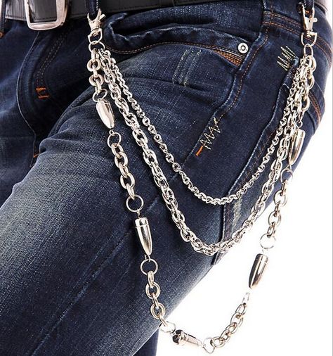 Popular Men Chain Belt-Buy Cheap Men Chain Belt lots from China ... Belt Chains, Bullet Belt, Jeans Chain, Wallet Chains, Pant Chains, Belt Chain, Hip Hop Pants, Motorcycle Chain, Mens Belt