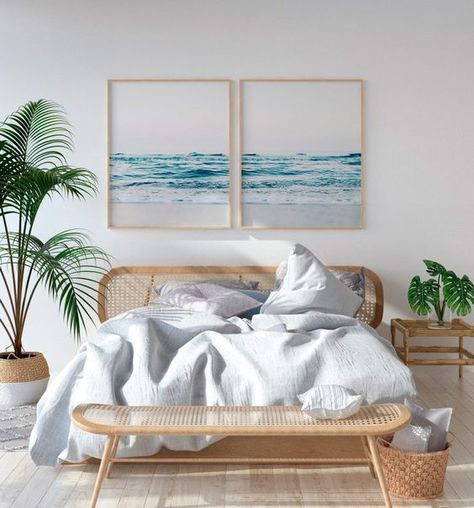 Beachy Bedroom, Beach Room, Coastal Wall Decor, Slim Aarons, Beach Bedroom, Beach House Style, Coastal Bedroom, Above Bed, Vogue Covers