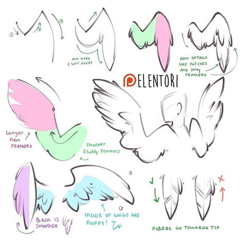 An older wing tutorial from my patreon  I post tutorials and speed paints and stuff monthly! Link in my bio #patreon #arttutorial #wings #digitalart Wing Tutorial, Drawings With Meaning, Drawings For Boyfriend, Wings Drawing, Wings Art, Sketches Tutorial, 캐릭터 드로잉, Poses References, Figure Drawing Reference