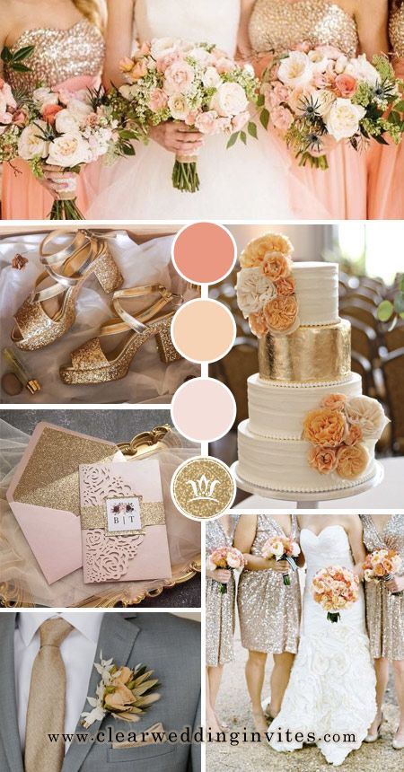 5 Great Blush and Orange Wedding Ideas to Get You Inspired – Clear Wedding Invites Peach Coral Blush Wedding, Peach Cream And Gold Wedding Decor, Gold And Peach Wedding Decor, Peach Quinceanera Decorations, Apricot Crush Wedding Theme, Blush Pink And Orange Wedding, Peach Color Wedding Theme, Peaches And Cream Wedding Theme, Peach And Champagne Wedding